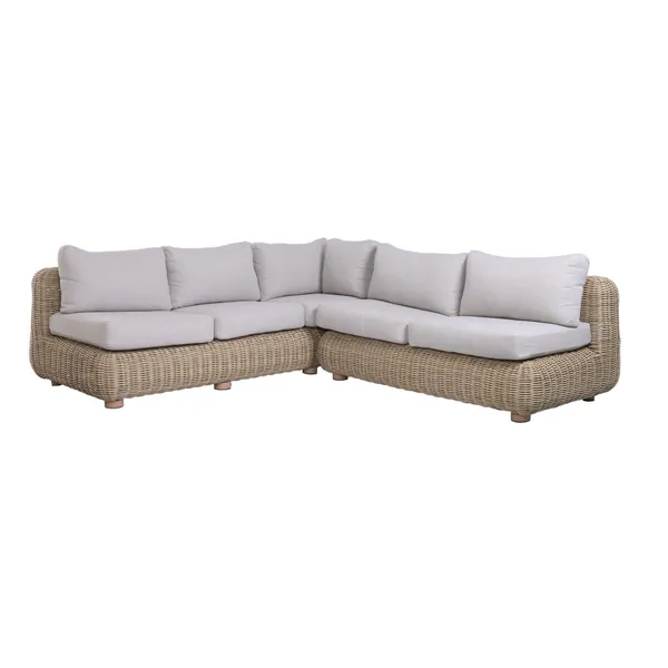 Garden sofa Home ESPRIT Brown Grey 243 X 259 X 69 CM