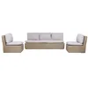 Garden sofa Home ESPRIT Brown Light brown 215 X 90 X 75 CM