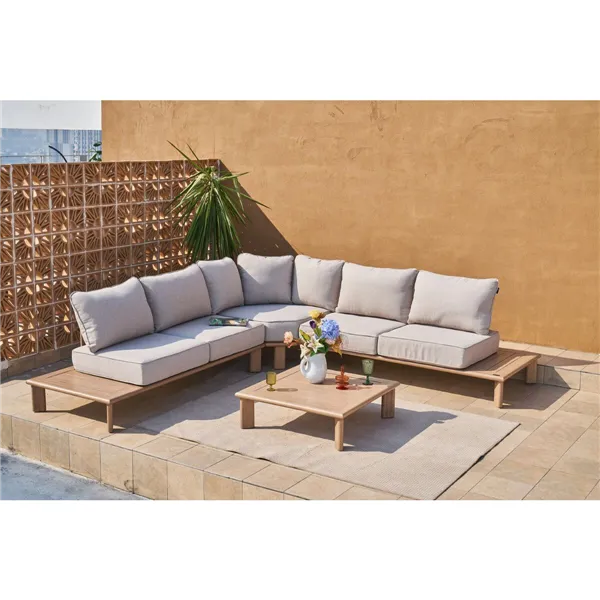 Garden sofa Home ESPRIT Brown 290 X 290 X 68 CM