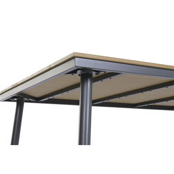 Table set with 6 chairs Home ESPRIT Brown Dark grey 150 X 90 X 73 CM
