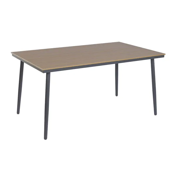 Table set with 6 chairs Home ESPRIT Brown Dark grey 150 X 90 X 73 CM