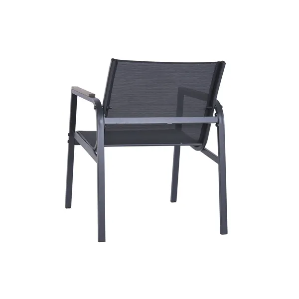 Garden sofa Home ESPRIT Black Dark grey 119 X 70 X 64 CM