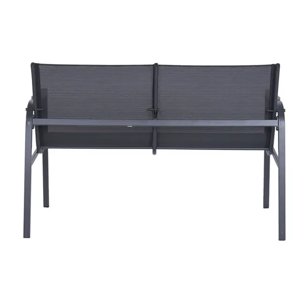 Garden sofa Home ESPRIT Black Dark grey 119 X 70 X 64 CM