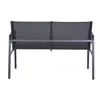 Garden sofa Home ESPRIT Black Dark grey 119 X 70 X 64 CM