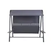 Bench Home ESPRIT Brown Dark grey Steel Polywood 215 X 120 X 180 CM