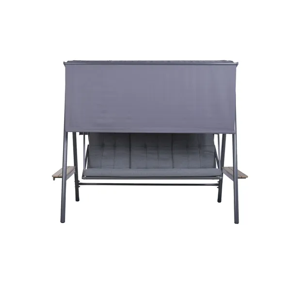 Bench Home ESPRIT Brown Dark grey Steel Polywood 215 X 120 X 180 CM