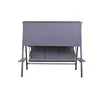 Bench Home ESPRIT Brown Dark grey Steel Polywood 215 X 120 X 180 CM