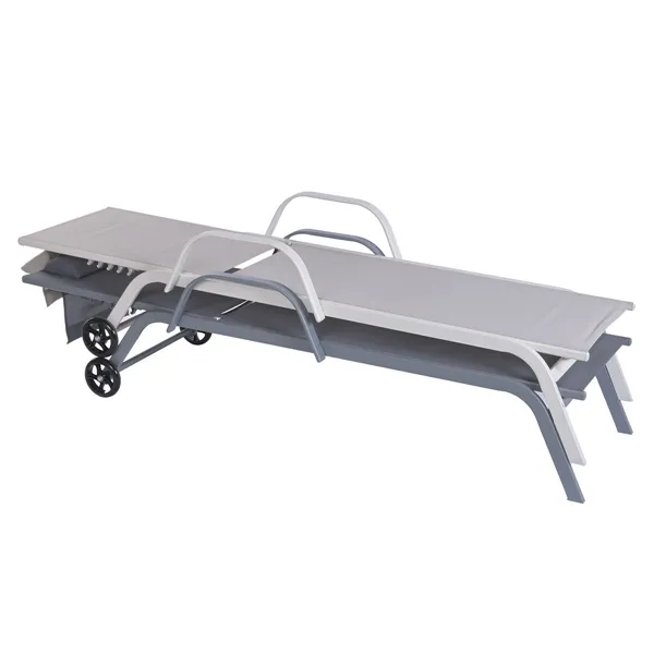 Sun-lounger Home ESPRIT Cream 199 X 63 X 101 CM