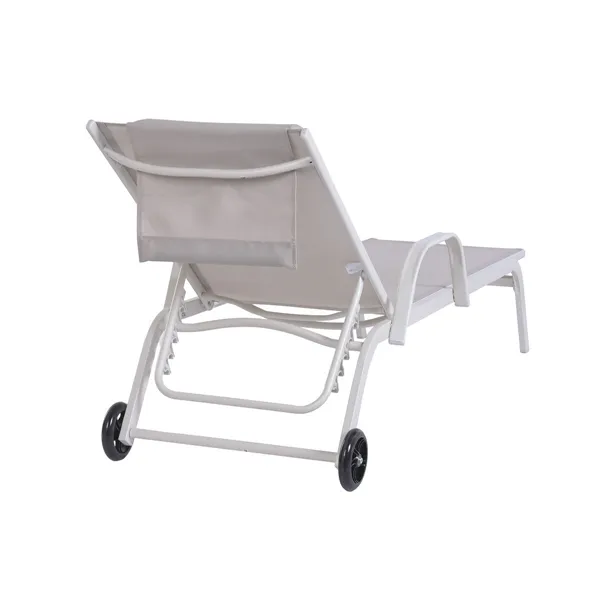 Sun-lounger Home ESPRIT Cream 199 X 63 X 101 CM