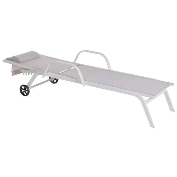 Sun-lounger Home ESPRIT Cream 199 X 63 X 101 CM