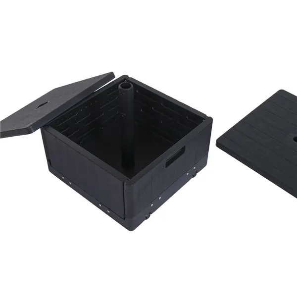 Base for beach umbrella Home ESPRIT Black 53 X 53 X 30 CM