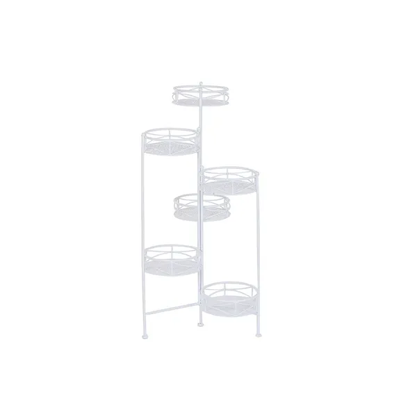 Planter Home ESPRIT White Iron 23 x 23 x 102 cm