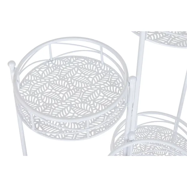 Planter Home ESPRIT White Iron 23 x 23 x 102 cm