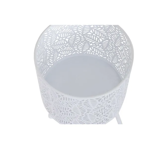 Set of Planters Home ESPRIT White Iron 23 x 23 x 66 cm