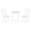 Table set with 2 chairs Home ESPRIT White 60 x 60 x 70 cm