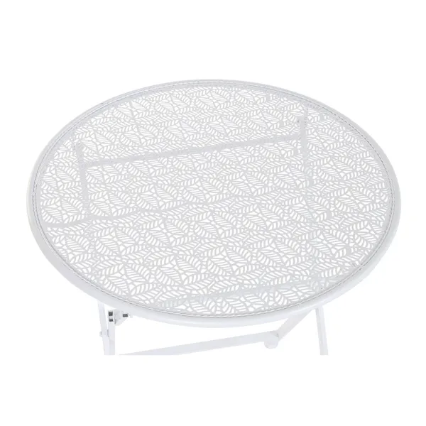 Table set with 2 chairs Home ESPRIT White 60 x 60 x 70 cm