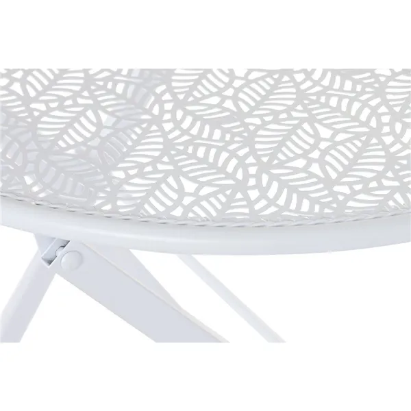 Table set with 2 chairs Home ESPRIT White 60 x 60 x 70 cm