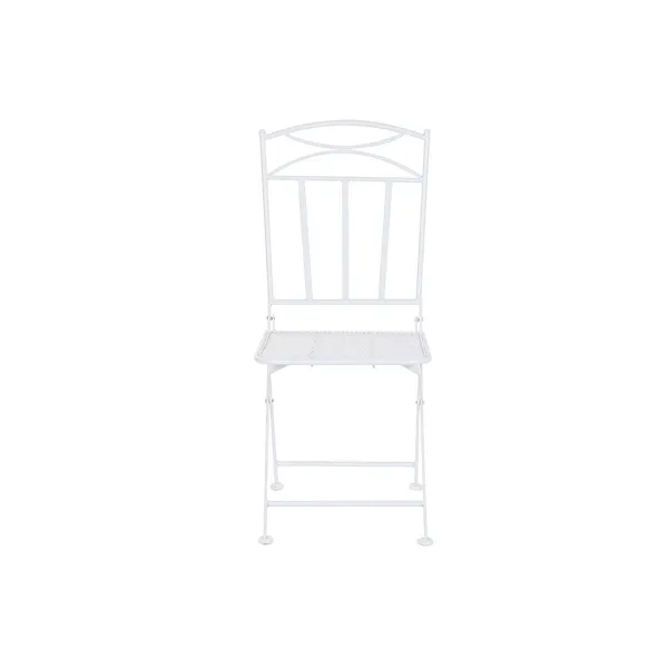 Table set with 2 chairs Home ESPRIT White 60 x 60 x 70 cm