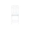 Table set with 2 chairs Home ESPRIT White 60 x 60 x 70 cm