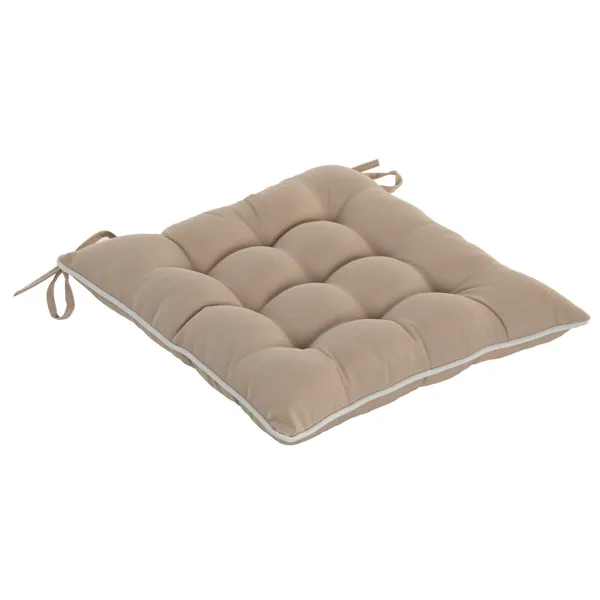 Cushion Home ESPRIT White Beige 40 x 40 x 5 cm