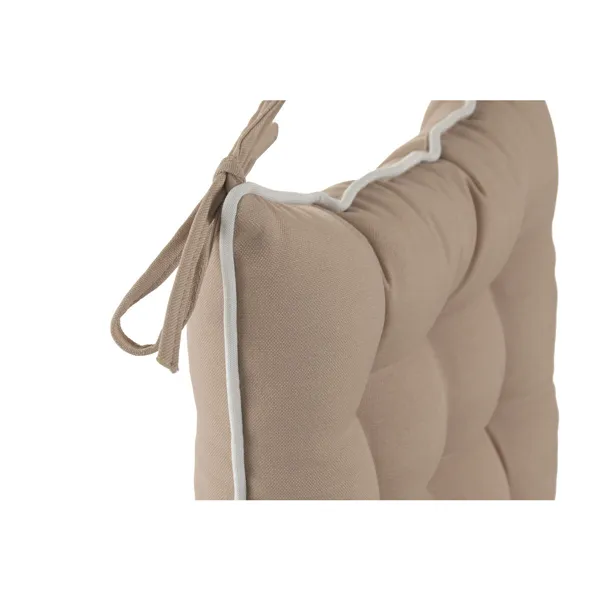 Cushion Home ESPRIT White Beige 40 x 40 x 5 cm