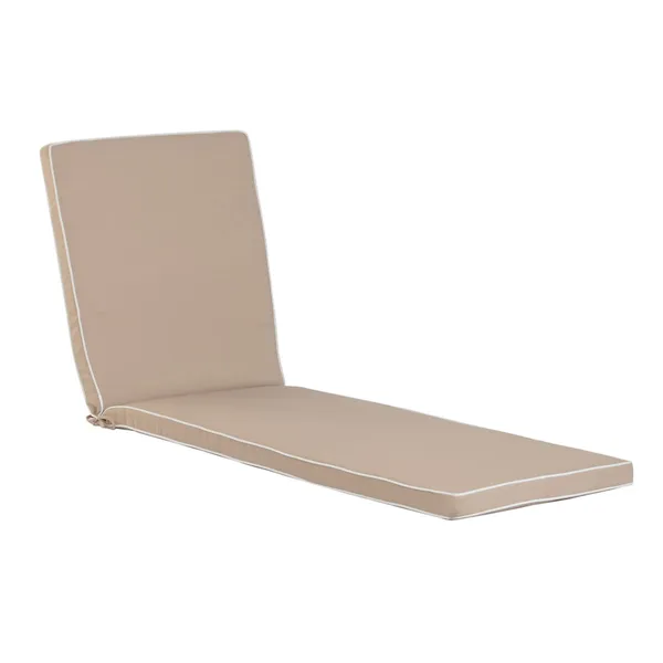 Cushion for lounger Home ESPRIT White Beige Garden 190 x 60 x 5 cm