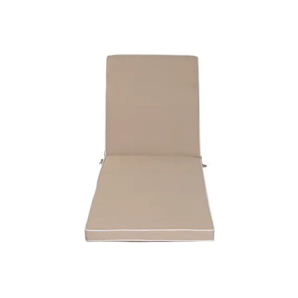 Cushion for lounger Home ESPRIT White Beige Garden 190 x 60 x 5 cm