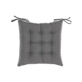 Cushion Home ESPRIT White Light grey 40 x 40 x 5 cm