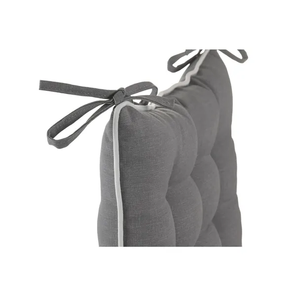 Cushion Home ESPRIT White Light grey 40 x 40 x 5 cm