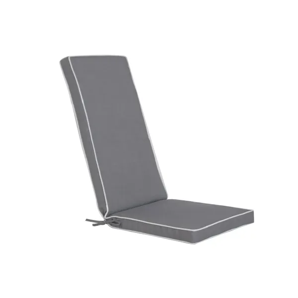 Cushion for lounger Home ESPRIT White Light grey Garden 115 X 42 X 5 CM