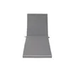 Cushion for lounger Home ESPRIT White Light grey Garden 190 x 60 x 5 cm