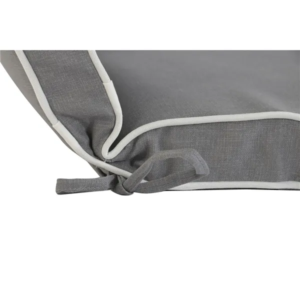 Cushion for lounger Home ESPRIT White Light grey Garden 190 x 60 x 5 cm