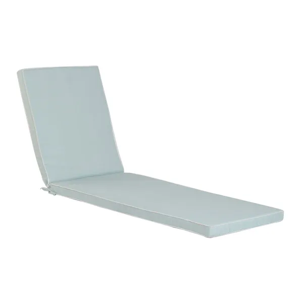 Cushion for lounger Home ESPRIT Blue White Garden 190 x 60 x 5 cm