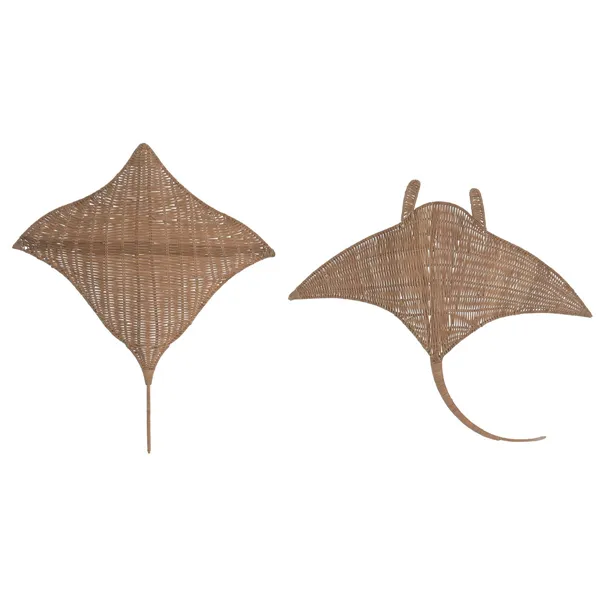 Wall Decoration Home ESPRIT Natural Mediterranean (2 Units)