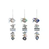Hanging decoration Home ESPRIT Blue White Sky blue Navy Blue Mediterranean (3 Units)