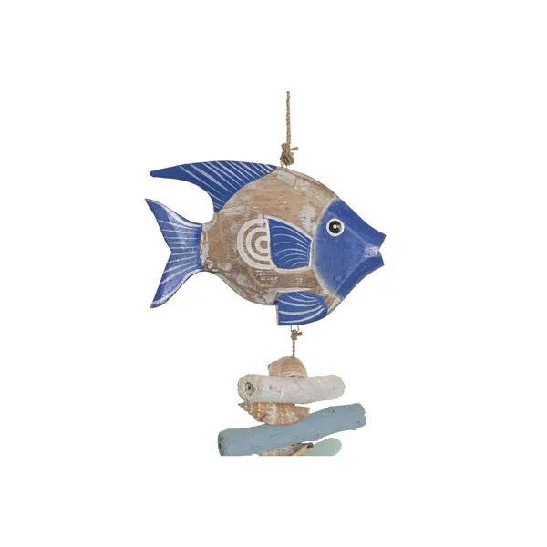 Hanging decoration Home ESPRIT Blue White Sky blue Navy Blue Mediterranean (3 Units)
