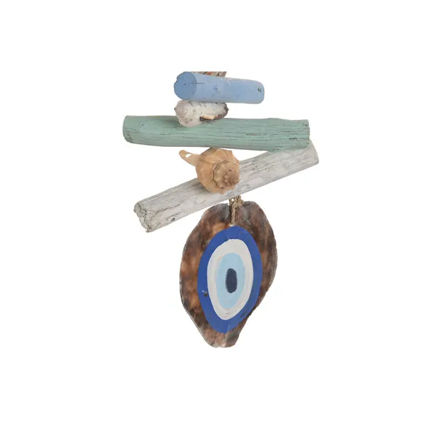 Hanging decoration Home ESPRIT Blue White Sky blue Navy Blue Mediterranean (3 Units)