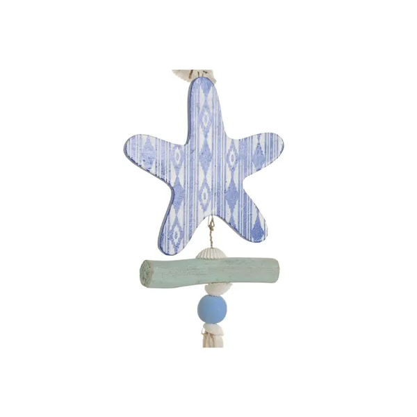 Hanging decoration Home ESPRIT Blue White Mediterranean (4 Units)