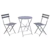 Table set with 2 chairs Home ESPRIT Grey 60 x 60 x 71 cm