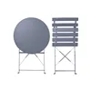 Table set with 2 chairs Home ESPRIT Grey 60 x 60 x 71 cm