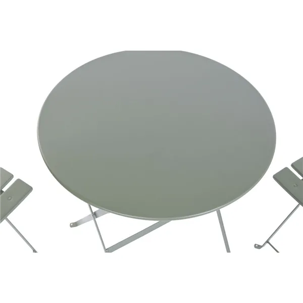 Table set with 2 chairs Home ESPRIT Green 60 x 60 x 71 cm