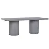 Dining Table Home ESPRIT Grey Cement 200 x 100 x 74 cm
