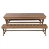 Dining Table Home ESPRIT Brown Teak 200 x 100 x 78 cm