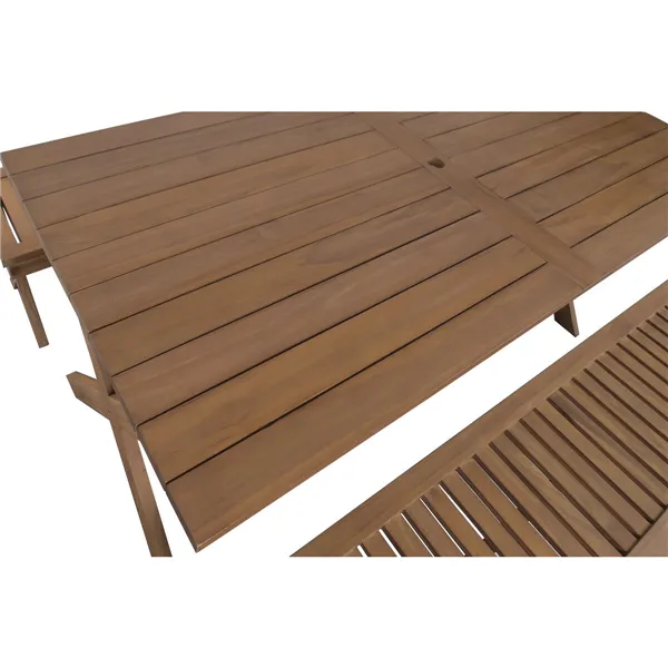 Dining Table Home ESPRIT Brown Teak 200 x 100 x 78 cm