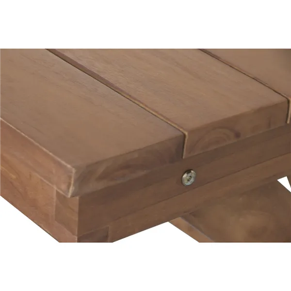 Dining Table Home ESPRIT Brown Teak 200 x 100 x 78 cm