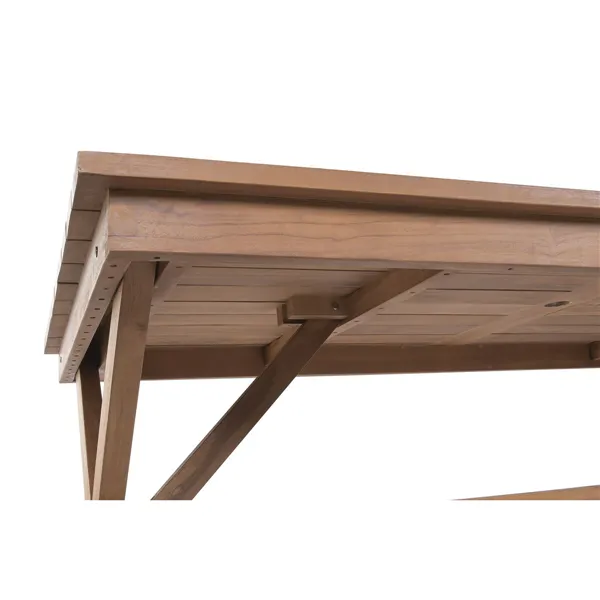 Dining Table Home ESPRIT Brown Teak 200 x 100 x 78 cm