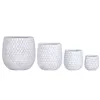 Set of Planters Home ESPRIT Grey Fibre Magnesium 50 x 50 x 54 cm (4 Units)