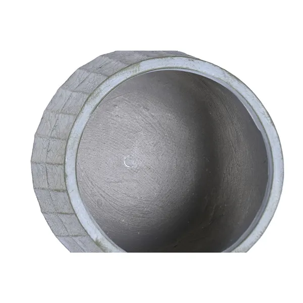 Set of Planters Home ESPRIT Grey Fibre Magnesium 50 x 50 x 50 cm (3 Pieces)
