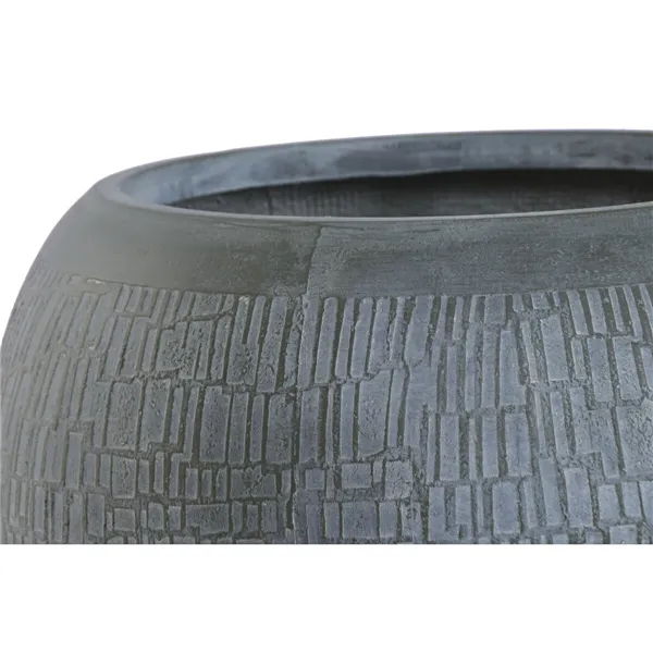 Set of Planters Home ESPRIT Turquoise Fibre Magnesium 55 x 55 x 38 cm (2 Pieces)