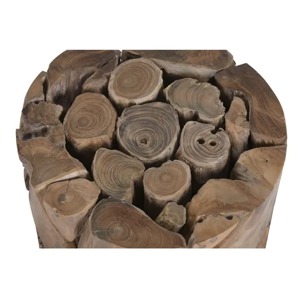 Footrest Home ESPRIT Brown 35 x 35 x 40 cm